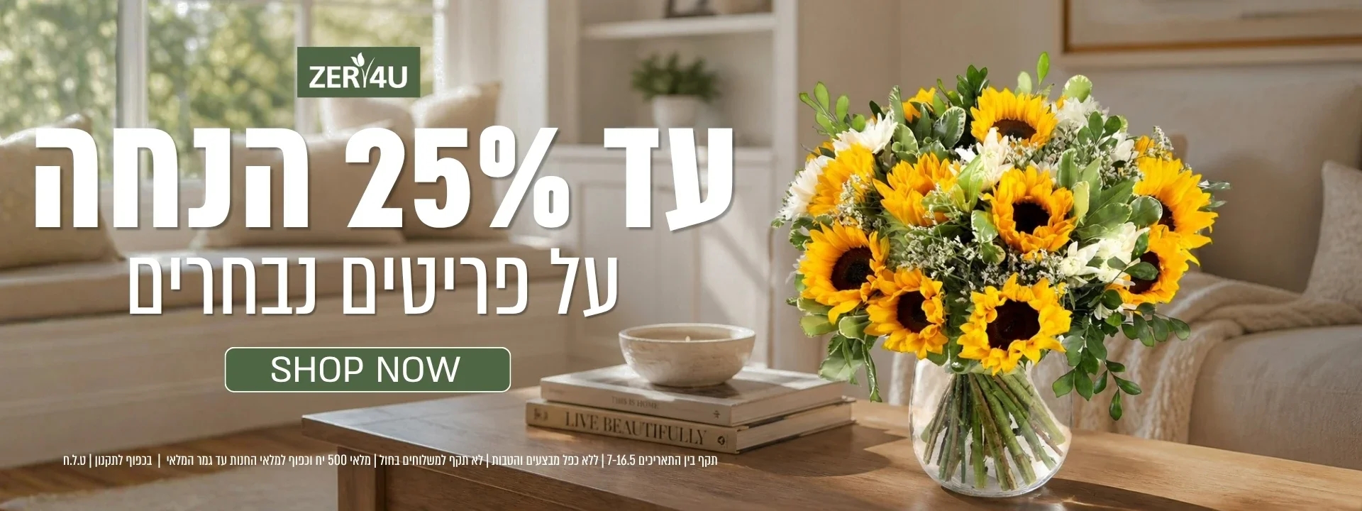 מגוון פריטים כחול לבן בהנחה