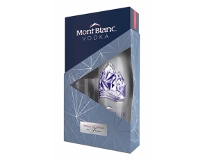 מארז וודקה מון בלאן וכוס