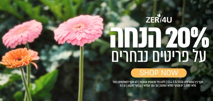 20% הנחה על פריטים נבחרים