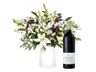 זר טבת ויין כישור אדום