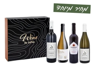 מארז יין ארבע כוסות