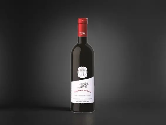 בקבוק יין אדום קברנה סוביניון מבית יקב טורא