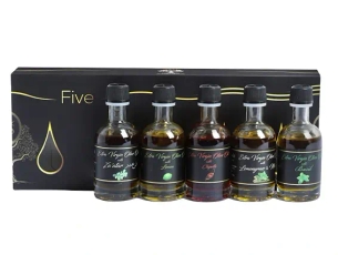 מארז שמני זית FIVE מבית JERUSALEM OLIVE OIL